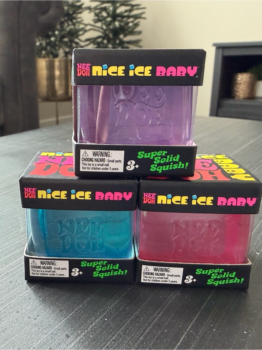 Nee Doh Nice Ice Baby Super Solid Squish - Purple